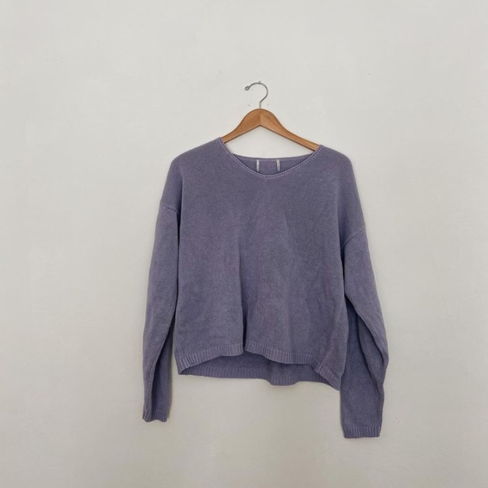 Lavender knit sweater